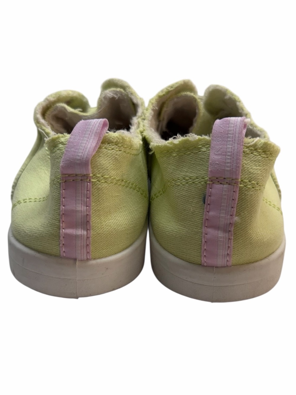 NWT Vionic Beach Pismo Lime Canvas Sneakers US 6 Orthotic Comfort Shoes - Picture 7 of 9